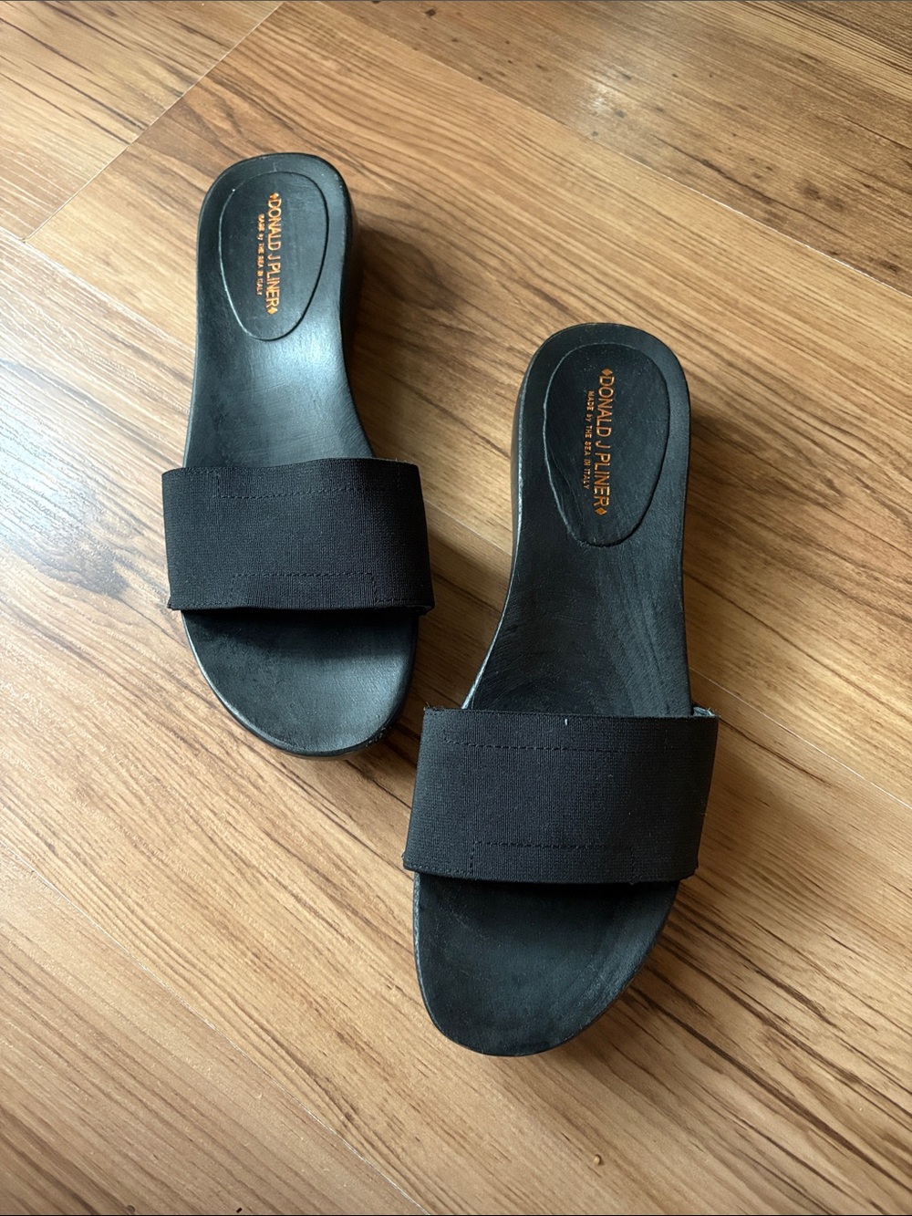 Donald J Pliner wood sandals